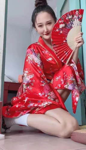 Vista 6 de Elibelle Juego de calcetines de seda plegables de seda para mujer, estilo kimono de anime japonés