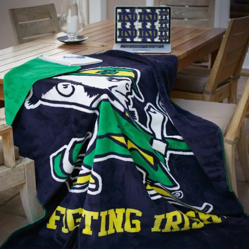 Vista 6 de Manta de punto plateado con licencia oficial de la NCAA "Denali", 60 x 72 pulgadas, multicolor