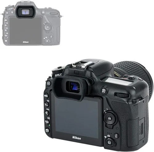 Vista 5 de Sombra ocular suave extendida para Nikon D7500 D7200 D7100 D7000 D5200 D5100 D3500 D3400 D3300 D3200 D3100 D750 D610 D6000 D300 Visor Reemplazar