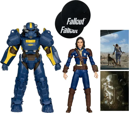 Vista 2 de McFarlane Toys - Fallout 4 T-60 Vault Tec y Sole Survivor 2 Pack