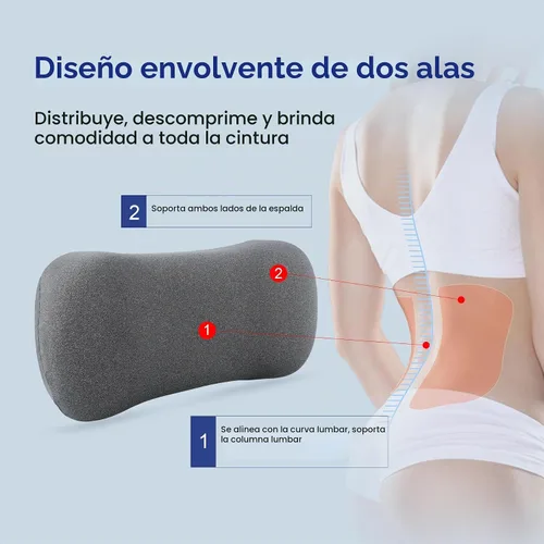 Vista 5 de COMFYTHERA Almohada cervical para el cuello para aliviar el dolor de dormir, almohada de cuello pequeño de espuma viscoelástica para aliviar