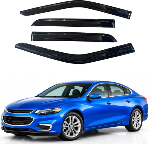 Vista 73 de Visera de ventana IG para Ford Focus Sedán y Hatchback 2012-2018, Protector de ventana lateral para lluvia y viento estilo Mugen, extra duradero