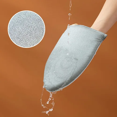 Vista 5 de Bluelans Guantes de planchado de vapor para prendas con bucle para el dedo, tabla de planchar para colgar ropa, tabla de vapor de mano, guantes