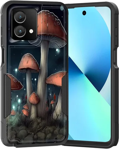 Vista 73 de para Moto G Play 4G 2024, funda de dos capas híbrida resistente y a prueba de golpes, PC duro + silicona suave protectora para Motorola Moto G Play