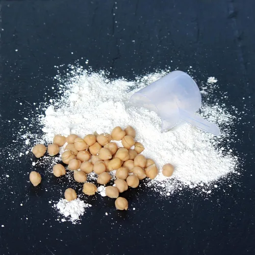 Vista 4 de simplyFUEL Proteína de garbanzos en polvo, orgánica y a base de plantas, 0.71 oz de proteína, alta fibra, sin azúcar, sin stevia, 1.25 libras