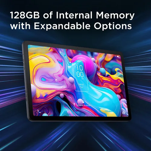 Vista 4 de TCL TAB 10 Gen 2, tableta Android Wi-Fi de 10.4 pulgadas, 128 GB, pantalla Full HD 2K, batería de 6000 mAh, Android 13, diseño delgado, versión