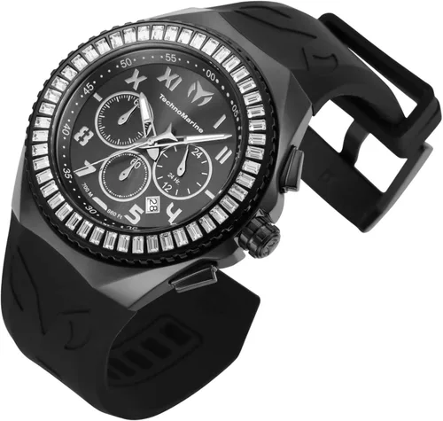 Vista 2 de TechnoMarine Ocean Manta TM-221042 - Reloj de cuarzo para hombre, Negro