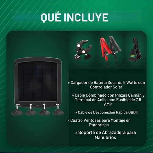 Vista 11 de Battery Tender Cargador de batería de panel solar de 5 vatios de 12 V con controlador de carga – IP67 resistente a la intemperie – Montaje