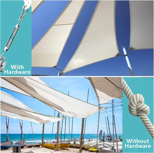 Vista 5 de Kit de accesorios para vela de sombra de 80 piezas, kit de accesorios de sombra de sol de 5 pulgadas de acero inoxidable 304 de grado marino súper