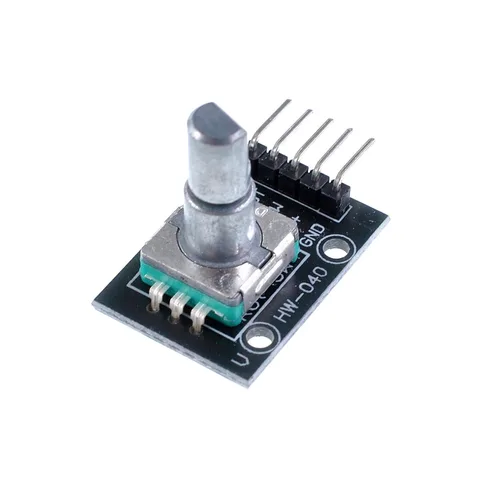 Vista 4 de Paquete de 5 módulos de codificador rotativo KY-040, sensor de ladrillo incremental para Arduino, AVR, PIC, STM32, Raspberry Pi - Codificador