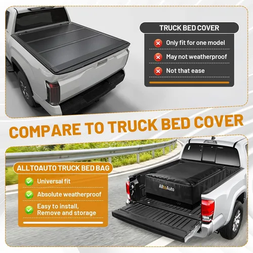 Vista 6 de 26 Cubic Feet Truck Bed Cargo Bag, Waterproof with Heavy Duty PVC
