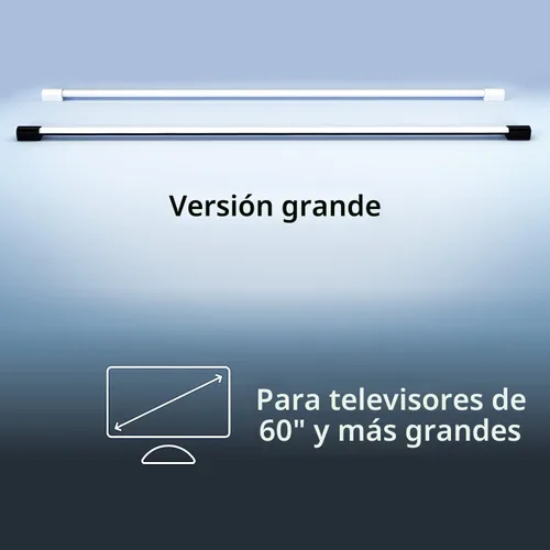 Vista 2 de Philips Hue - Tubo de luz LED inteligente grande, negro - Luz LED de cambio de color blanco y ambiente - 1 paquete - Sincronización con TV, música