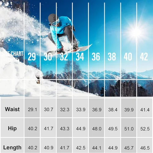Vista 7 de Toomett Snow Pants Men ski Waterproof Hiking Insulated Fleece Lined Winter Outdoor Softshell Cargo Pants