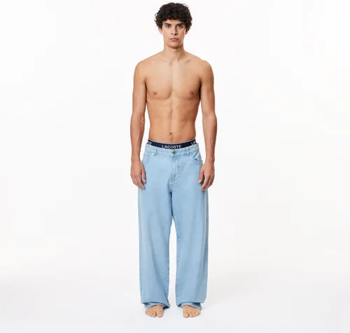 Vista 7 de Lacoste Traje de baño de algodón elástico tricolor para hombre, paquete de 3