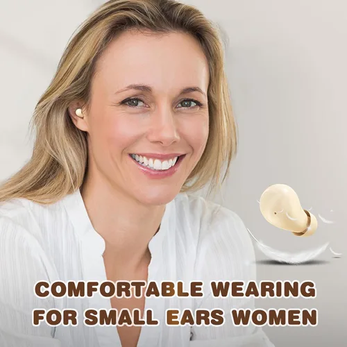 Vista 5 de Xmenha Mini auricular invisible pequeño inalámbrico blanco auricular para oídos pequeños canales mujeres dormir pequeños micro pequeños discretos