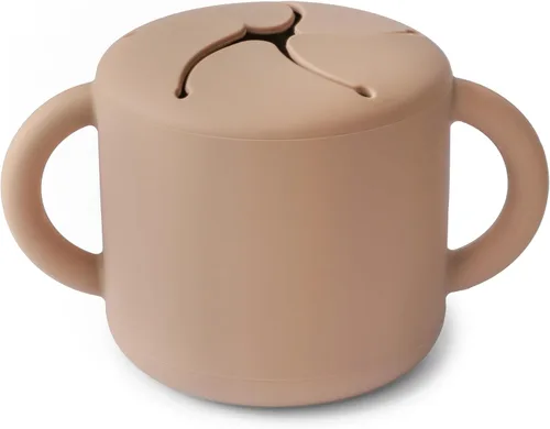 Vista 18 de mushie - Taza para merienda de silicona Contenedor de alimentos a prueba de derrames para niños pequeños y bebés (Abejas)