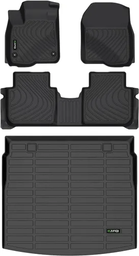 Vista 9 de HAFIDI® - Tapetes para auto con almacenamiento debajo del asiento, para todo clima, antideslizantes, de elastómero termoplástico, para la primera