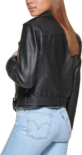 Vista 4 de Levi's Women's Belted Faux Leather Moto Jacket (Regular & Plus Size)