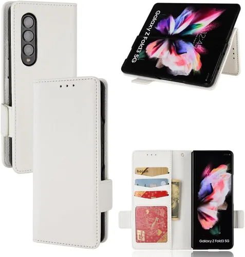 Vista 7 de Funda compatible con Blu View 1, piel sintética con soporte para tarjetas, compatible con Blu View1 B100DL con cierre magnético, protección