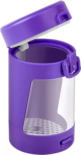 Vista 7 de Tarros de vidrio con tapa de aumento y luz, contenedor de almacenamiento transparente LED iluminado, frascos de almacenamiento transparentes, tarros