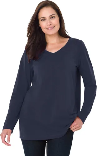 Vista 11 de Camiseta manga larga de talla grande para mujer Woman Within Negro