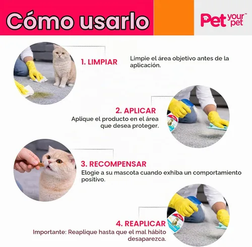 Vista 3 de Spray de entrenamiento para orinal para gatos, sin orina ni caca, 16 onzas líquidas