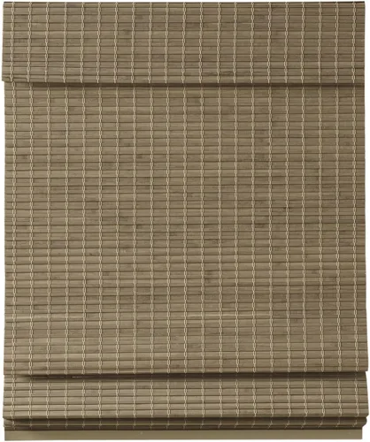 Vista 16 de Madison Park Eastfield - Persianas romanas sin cordones 100% de bambú, panel de privacidad de madera tejida, filtrado de luz, fácil instalación