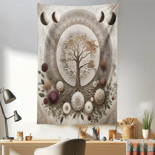 Vista 187 de Ambesonne Tapiz de arte afro, hombre negro fuerte con una corona de trazos impresión de pintura moderna, decoración de tela para colgar en la pared