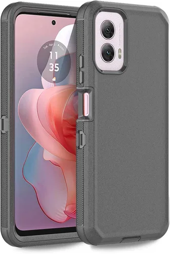 Vista 9 de Funda para Moto G Power 2021, Motorola G Power 2021, resistente a prueba de golpes, protección a prueba de polvo, 3 en 1, funda protectora Negro