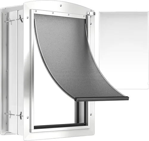 Vista 11 de Puerta de perro grande para puerta, puerta de perro de metal con Clásico