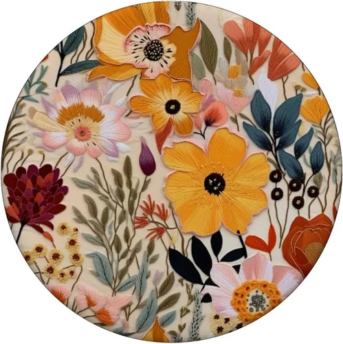 Vista 3 de Patrón floral colorido lindo del jardín de la flor para las mujeres PopSockets intercambiable PopGrip