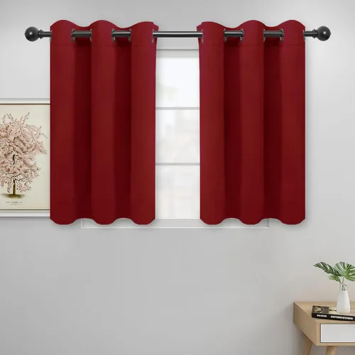 Vista 299 de Easy-Going - Cortinas opacas para dormitorio, aislamiento térmico sólido con ojales, cortinas de ventana para reducción de ruido, cortinas