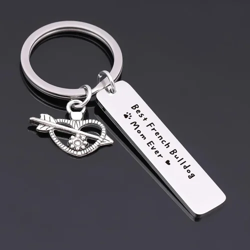 Vista 2 de Joyería de bulldog francés para mamá, joyería para perros, regalo para amantes del bulldog francés, regalo para personas de perro, joyería