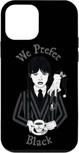 Vista 16 de iPhone 16 Wednesday We Prefer Black - Funda navideña