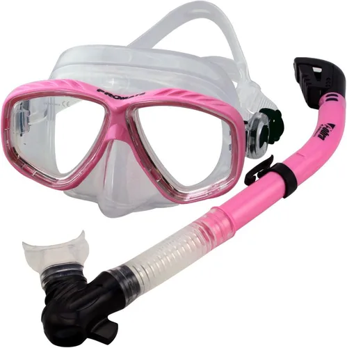 Vista 4 de PROMATE Juego combinado de máscara de buceo y esnórquel AB