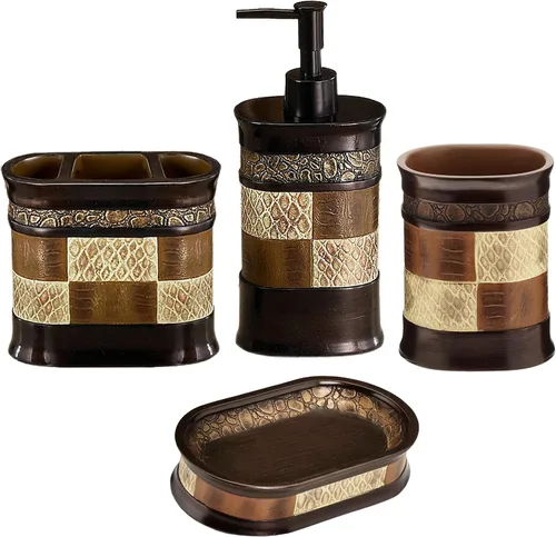 Vista 13 de Zahari Home Capri - Juego de toallas de baño de 3 piezas, toalla de baño, toalla de mano y toalla facial, decoración moderna, hermoso diseño único
