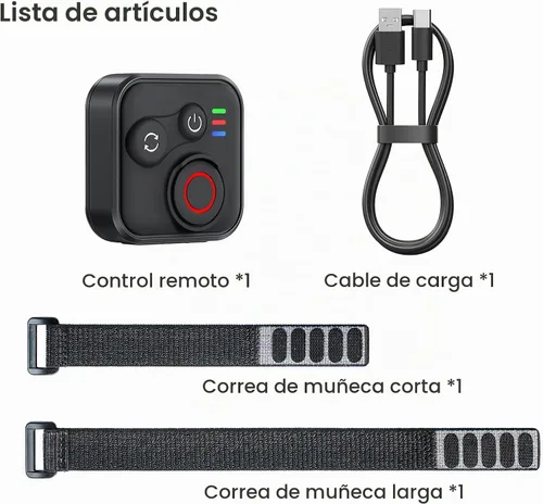 Vista 9 de Control remoto Bluetooth compatible con Insta360 X5 X4 X3 X2/Ace Pro2/Ace Pro/Ace/GO 3S/GO 3/ONE RS/ONE R, para GoPro Hero13/12/11/10/9/8/Max/Mini