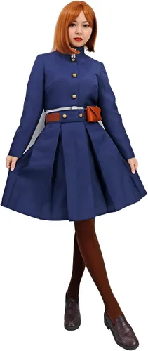 Vista 2 de DAZCOS Traje de uniforme Nobara para mujer talla estadounidense con cinturón y cintura