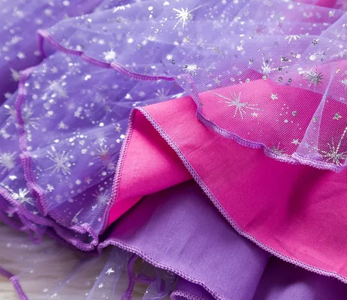 Vista 6 de HNXDYY Baby Girl Tutu Dress Bling Sequins Printed Princess Birthday Party Tutu Gown
