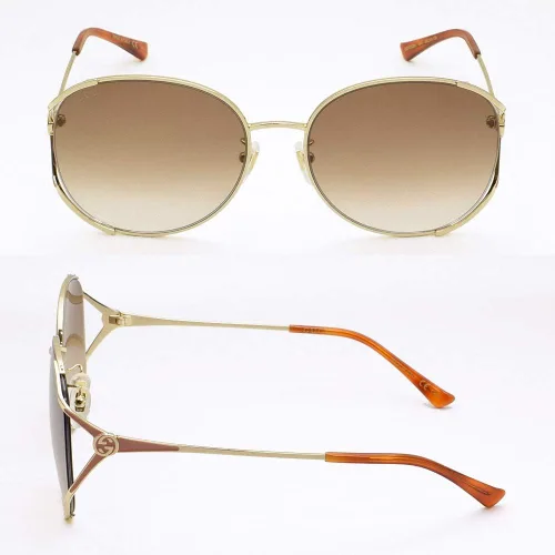Vista 2 de Gafas de sol Gucci GG 0650 SK- 004 doradomarrón