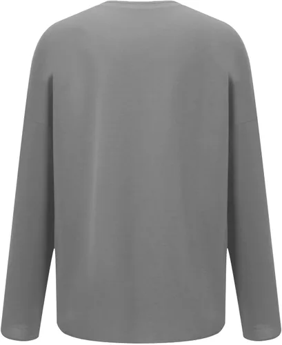 Vista 3 de Mnyycxen Sudadera con estampado de letras para mujer, diseño de fútbol es mi temporada favorita, suéter divertido de manga larga, suéter de invierno