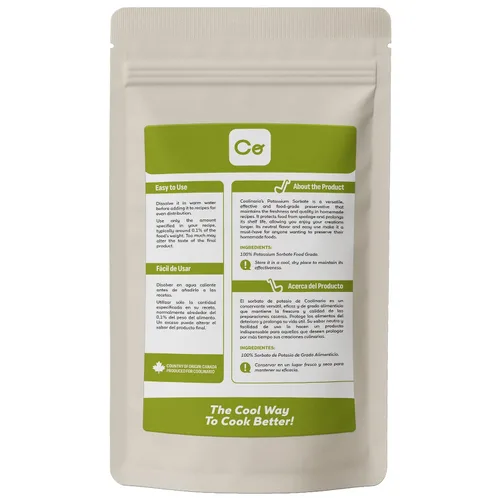 Vista 2 de Coolinario Sorbato de potasio (12 Oz) Conservante de grado alimenticio