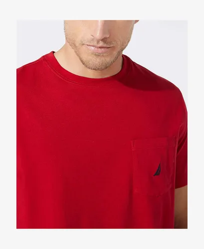 Vista 2 de Nautica Camiseta de manga corta con cuello redondo y bolsillo para hombre