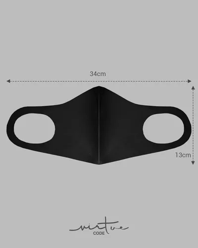 Vista 5 de VIRTUE CODE Grayscale Cloth Face Mask for Adults Pack 3 Loungewear Masks Washable Fabric Face Mask Reusable