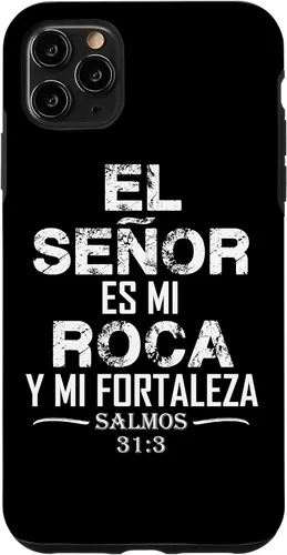 Vista 11 de Funda para iPhone 14 Salmos El Senor Es Mi Roca Biblia Cristiana