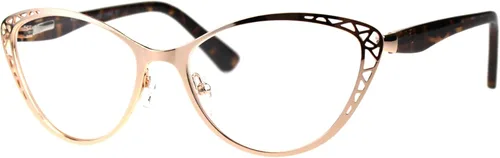 Vista 6 de PASTL Gafas de Lectura para Mujer Lentes Ampliados Diseño Ojo de Gato con Bisagra de Muelle Dorado