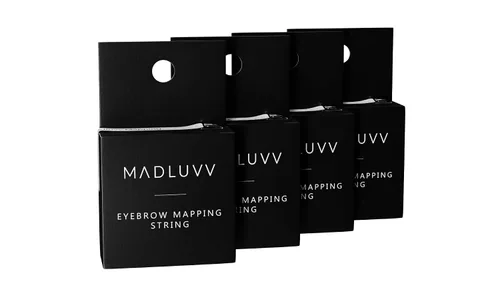 Vista 6 de MADLUVV Mapping String – Cuerda de mapeo de cejas preentintada negra para microblading y PMU – Herramienta profesional de mapeo de cuerdas de grado