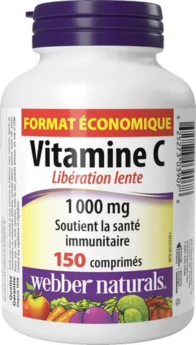 Vista 2 de Webber Naturals Vitamina C liberación temporizada 1000 mg, 150 pestañas