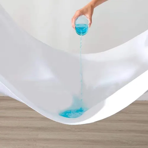 Vista 2 de Almohadilla impermeable para cuna, 27 x 50 pulgadas, protector de cuna de franela para incontinencia reutilizable para bebés, niños pequeños