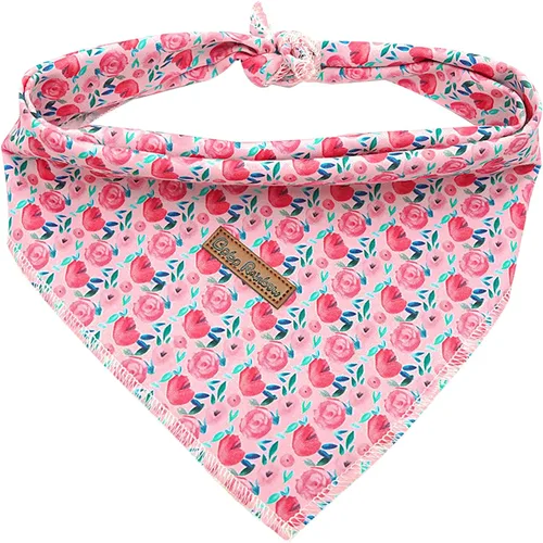 Vista 17 de Pañuelo para perro, pañuelo para mascotas con estampado de tiburón, pañuelo para mascotas, 1 unidad, lavable, de algodón, cuadrado, bufandas